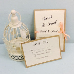 Our new Rustic / Vintage inspired Wedding Invitations