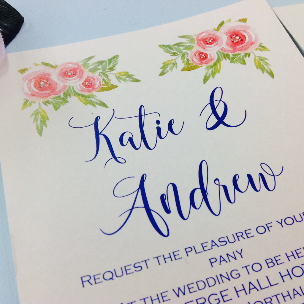 New designs from Inspired by Script - Our Watercolour Collection