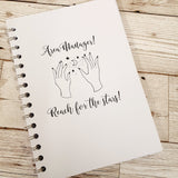 Personalised A5 Notebook Journal With your logo, graphic or quotation