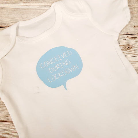 CONCEIVED DURING LOCKDOWN BABY SUIT BABY VEST