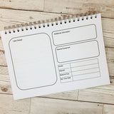 Cake Maker Order Book - A4 Spiral Bound with laminated covers&