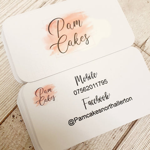 Business cards 8.5cm x 5.5cm