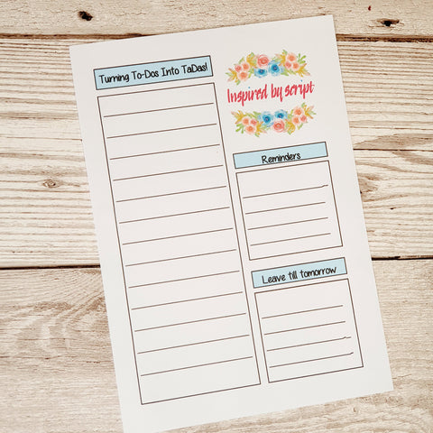 A6 Notes, small promo leaflets