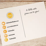 SS - A6 PERSONAL BUSINESS LOGO THANK YOU NOTE POSTCARDS