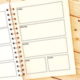 Planner / Diary / Journal- A4 or A5 Spiral Bound with 60 pages
