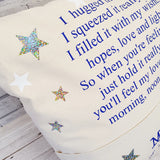 DOUBLE POCKET PERSONALISED CUSHION COVER - HUG CUSHION