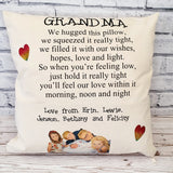 DOUBLE POCKET PERSONALISED CUSHION COVER - HUG CUSHION WITH PHOTO