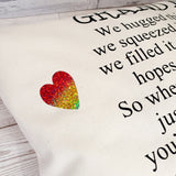 DOUBLE POCKET PERSONALISED CUSHION COVER - HUG CUSHION WITH PHOTO