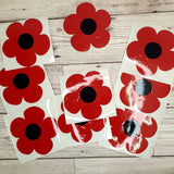 POPPY VINYL DECAL FOR WINDOW CAR LAPTOP MIRROR DRINKS BOTTLE