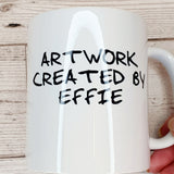 PERSONALISED CHILDRENS ARTWORK MUG / COASTER