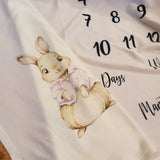 Baby Milestone Blanket Newborn Gift., Baby Shower Baby Keepsake,