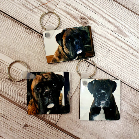 SQUARE PHOTO KEYRING