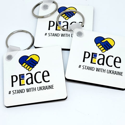 PEACE UKRAINE E FUNDRAISING KEYRING