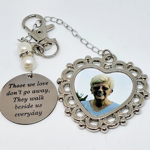 PHOTO SILVER WEDDING MEMORIAL KEEPSAKE CHARM