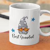 PERSONALISED DAD, UNCLE, GRANDAD GREY GNOME MUG / COASTER