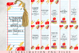 TEACHER BOOKMARK WITH TASSEL