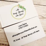 Business cards 8.5cm x 5.5cm