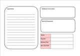 Cup Cake. Brownie or Biscuit Maker Order Book - A4 Spiral Bound with laminated covers&