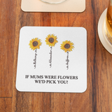 PERSONALISED MUM, AUNTY, GRANDMA BABA SUNFLOWER MUG / COASTER