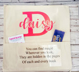 DOUBLE POCKET PERSONALISED CUSHION COVER - INITIAL & NAME