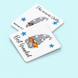 PERSONALISED DAD, UNCLE, GRANDAD GREY GNOME MUG / COASTER