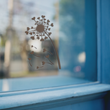 DANDELION HEARTS VINYL DECAL FOR WINDOW CAR LAPTOP MIRROR DRINKS BOTTLE