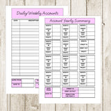 ACCOUNTS & ORDER BUNDLE - A5 SPIRAL BOUND WITH 60 PAGES EACH!