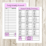 ACCOUNTS BOOK - A4 SPIRAL BOUND WITH 60 PAGES