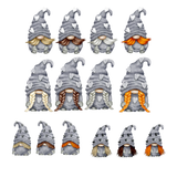 PERSONALISED GREY GNOME FAMILY PRINT