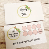 Small Cards - Loyalty Cards - 8.5cm x 5.5cm