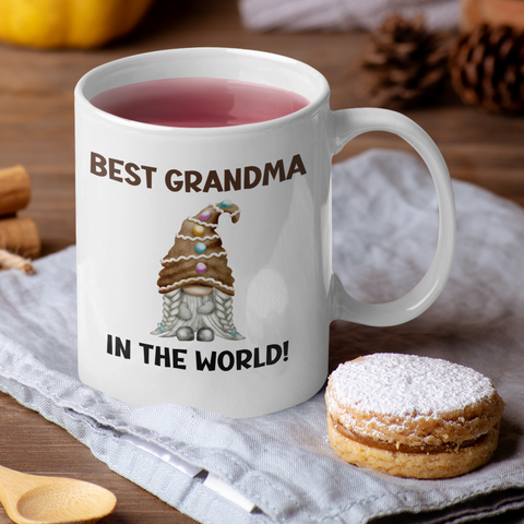 PERSONALISED COOKIE GNOME MUG / COASTER