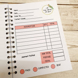 SMALL BUSINESS LOGO A5 ORDER BOOK
