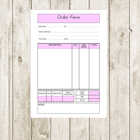 ORDER BOOK - A5 SPIRAL BOUND WITH 60 PAGES