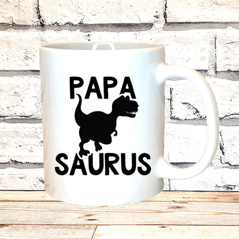 FATHERS DAD FUNNY  MUG & OR T-SHIRT - PAPA SAURUS