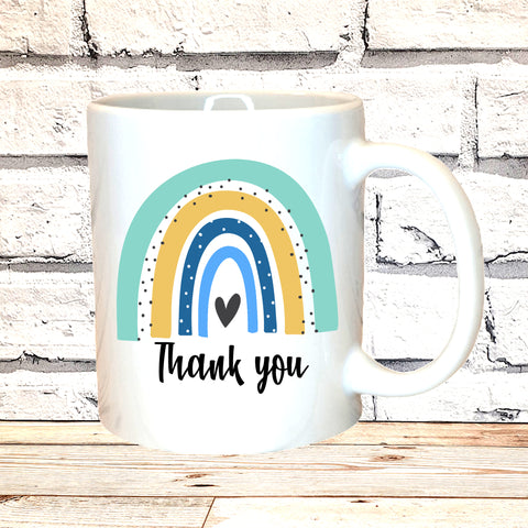 Rainbow thank you MUG / COASTER DESIGN 2