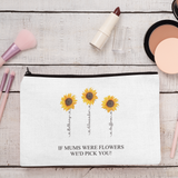 PERSONALISED SUNFLOWER MAKE-UP BAG