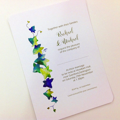 wedding. stationery, invitations, invites, custom made, tailor made, hand made, hand crafted, made to order, save the date, postboxes, personalised, tableplans, seating plans, tags, stickers, R.S.V.P.. info cards, foil, pocket fold,  signs, Inspired by Script, Northallerton, North Yorkshire, Cleveland, County Durham,