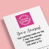 PERSONALISED SNAP, TAG & SHARE CARDS- 8.5cm x 5.5cm