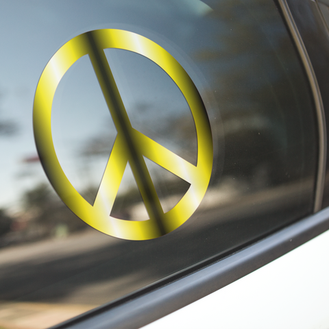 PEACE VINYL DECAL FOR WINDOW CAR LAPTOP MIRROR DRINKS BOTTLE