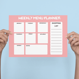 ALUMINIUM DRY WIPE CHART - MENU PLANNER