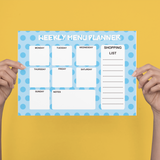 ALUMINIUM DRY WIPE CHART - MENU PLANNER