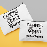 CAMPING SQUAD PERSONALISED MAKE-UP BAG / PENCIL CASE / KEEPER OF SMALL THINGS