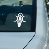SPIRAL MOON GODDESS VINYL DECAL FOR WINDOW CAR LAPTOP MIRROR DRINKS BOTTLE