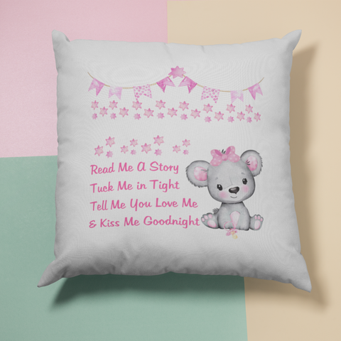 PERSONALISED READ ME A STORY POCKET CUSHION COVER