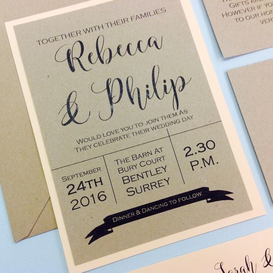 Jazz it up! Simple ways to pimp up an inexpensive wedding invitation