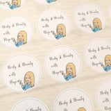 Personalised Round Stickers Name or Monogram Stickers