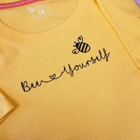 LADYFIT T-SHIRT - BEE YOURSELF - BEE ATTITUDES COLLECTION