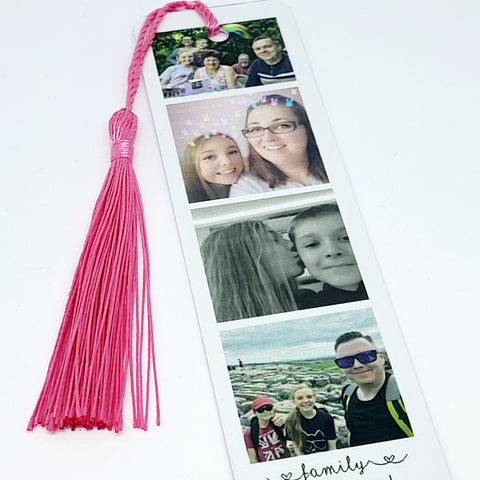 PHOTO BOOTH BOOKMARK WITH TASSEL