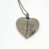 PHOTO SILVER METAL ANGELWING NECKLACE