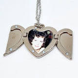 PHOTO SILVER METAL ANGELWING NECKLACE